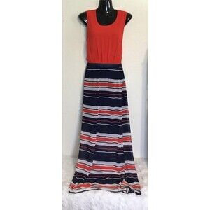 Love & Haight Women’s Maxi Dress. Layered with mini skirt underneath Size L .